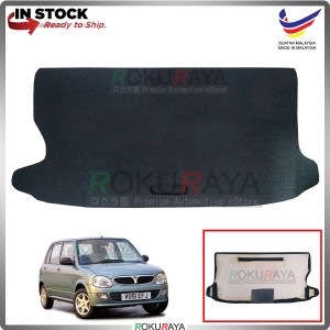 Perodua Kelisa Custom Fit 15mm Rear Bonnet Spare Tyre Tire Tayar Cover Back Hard Board Papan (Carpet Wrapped)