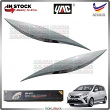 [S28 GLITERRING SILVER] Perodua Alza Custom Fit ABS Plastic Car Head Lamp Eye Lid Brow Cover