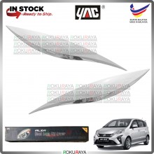[W09 IVORY WHITE] Perodua Alza Custom Fit ABS Plastic Car Head Lamp Eye Lid Brow Cover