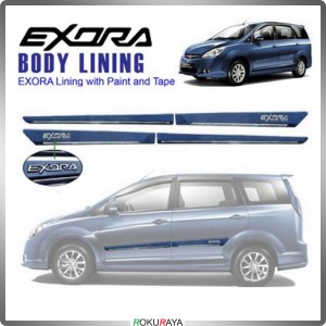 [A1064 GAIA BLUE] Proton Exora Original Side Door Moulding Garnish Body Lining Panel