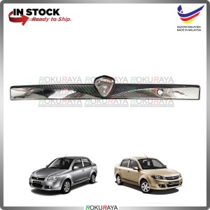 [CHROME CARBON] Proton Saga BLM FL FLX SV Rear Back Boot Trunk Tail Gate Garnish Cover Bonnet Moulding Car Accessories