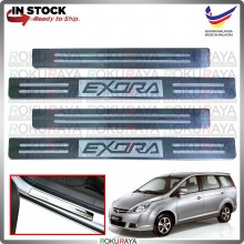 [BESI] Proton Exora Stainless Steel Chrome Side Sill Kicking Plate Garnish Moulding Cover Trim Car Accessories