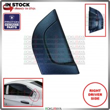 [RIGHT DRIVER] Original Proton Saga VVT Sash Side Door Outer Delta Triangle Window Cover Assy Black Car Local Parts