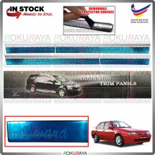 [BESI] Proton Saga Iswara Old Stainless Steel Side Door Moulding Garnish Body Lining Panel Car Accessories Local Parts