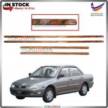 [WALNUT WOOD] Proton Wira Universal 4in1 Lintah Vintage Side Door Moulding Garnish Body Lining Panel Car Accessories
