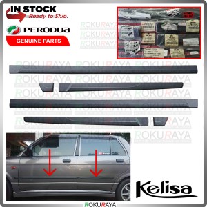 [ORIGINAL] 4in1 Perodua Kelisa Facelift 04 Genuine Side Door Moulding Molding Garnish Body Lining Panel Car Accessories