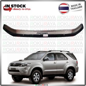 [2TONE BLACK TITANIUM 11cm] Toyota Fortuner 2004-2010 Thai Original Front Hood Protector Bonnet Bug Visor Guard Cover