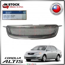 [WE-G0779-A2] Toyota Corolla Altis 2002-2006 TRD Sports Front Bumper Grill Grille Sarong Chrome Garnish Moulding Molding
