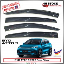 [11CM WIDTH] BYD Atto 3 2022 Original AG Rain Door Visor Air Press Wind Deflector Car Accessories Local