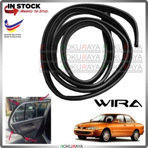 OUTER 1PCS Proton Wira Side Door Glass Rubber Seal Cover Gasket Insulation Weather Strip