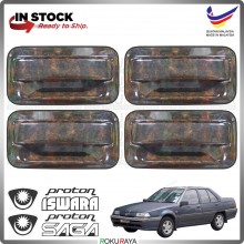 [WOOD WALNUT] 4PCS Proton Saga Iswara 8V 12V Genuine Door Outer Handle ABS Plastic Car Accessories Local Parts
