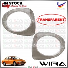  [TRANSPARENT] Proton Wira Silver See Through Jernih Spot Light Spotlight Fog Lamp Cover Original Bumper Car Local Parts