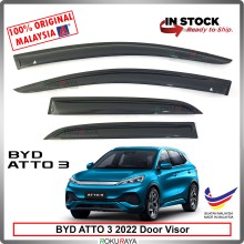 [8CM WIDTH] BYD Atto 3 2023 Original AG Rain Sun Wind Deflector Door Visor Air Press Car Accessories