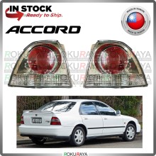 [ALBINO CRYSTAL] Honda Accord SV4 PreFacelift 1993 Tail Rear Back Lamp Lampu LED Light Bar Halogen Red White Car Acc
