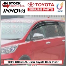 [100% ORIGINAL UMW TOYOTA] Toyota Innova 2G 2015-2022 Rain Sun Wind Deflector Door Visor Air Press Gutter Car w CLIP