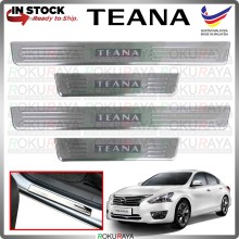 [BESI with LED] Nissan Teana L33 2013 Stainless Steel Chrome Side Sill Kicking Plate Garnish Moulding Cover Trim