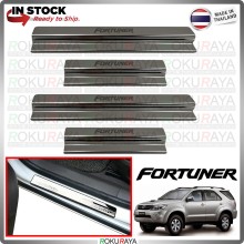 [BESI] Toyota Fortuner Old 1G Stainless Steel Chrome Side Sill Kicking Plate Garnish Moulding Cover Trim