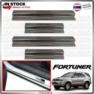 [BESI] Toyota Fortuner Old 1G Stainless Steel Chrome Side Sill Kicking Plate Garnish Moulding Cover Trim