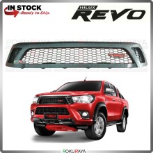 Toyot Hilux Revo 2016 PFL TRD Front Bumper Top Grill Grille Sarong Chrome Garnish Moulding Molding
