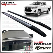 Toyota Hilux Revo Rogue Rocco SILVER BLACK Roof Rail Rack Carrier Top Bar Holder Lining 4x4 Car Accessories