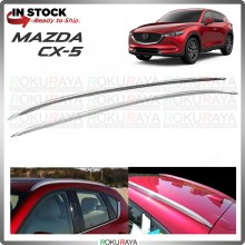 Mazda CX5 CX-5 KF 2017-2024 SILVER ALUMINIUM Roof Rail Rack Carrier Top Bar Holder Lining 4x4 Car Accessories
