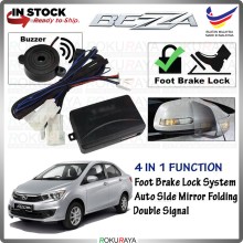 Perodua Bezza All Models MIRROR FOLD ALARM BUZZER Plug & Play Foot Brake Auto Door Lock Socket Car